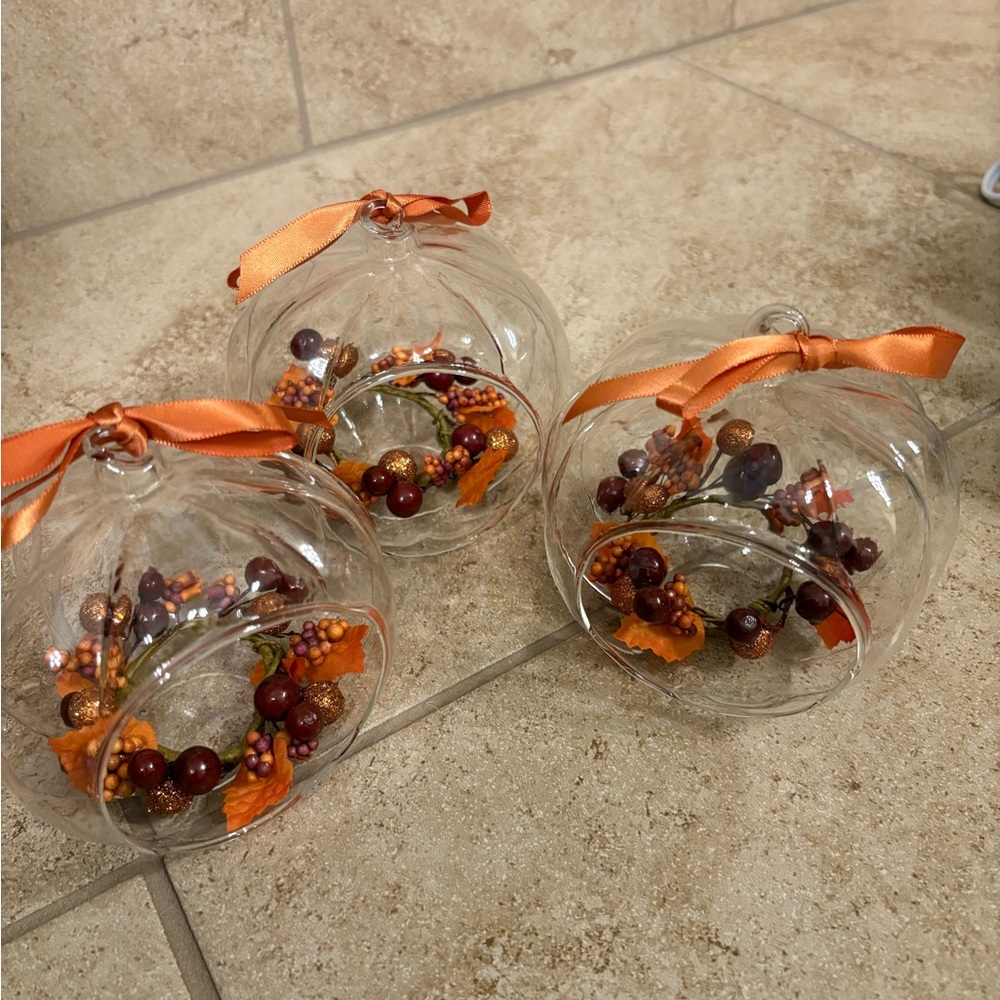 Sale! Pumpkin flameless tea light holders